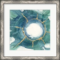 Framed 'Dharma Wheel I' border=