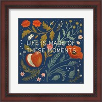 Framed 'Blue Botanical V' border=