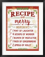 Framed Holiday Recipe IV Script