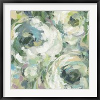 Framed Sage and Lavender Peonies II Light