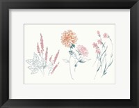 Framed Flowers on White VIII Contemporary Bright