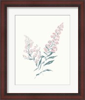 Framed Flowers on White I Contemporary Bright