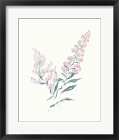 Flowers on White I Contemporary Bright Framed Print
