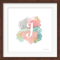 Framed Abstract Monogram J