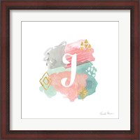 Framed Abstract Monogram J
