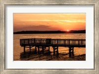 Framed Lake Sunset