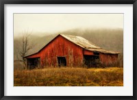 Framed Skylight Barn in the Fog