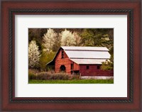 Framed Skylight Red Barn
