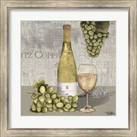 Framed Uncork Wine and Grapes II