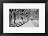 Framed Central Park Snow