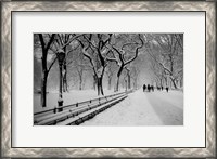 Framed Central Park Snow