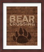 Framed Bear Crossing