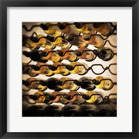 Framed 'Wine Selection I' border=