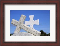 Framed Crosses By The Sea