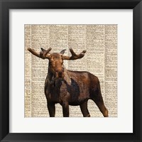 Framed Country Moose I