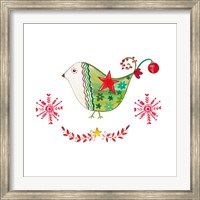 Framed Christmas Dove I