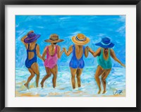 Framed Ladies on the Beach I