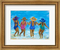 Framed Ladies on the Beach I