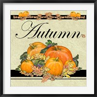 Framed Autumn Pumpkins