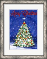 Framed Merry Christmas Tree