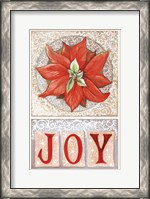 Framed Poinsettia Joy