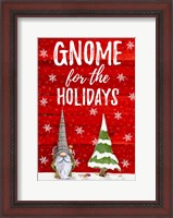 Framed Gnome for the Holidays