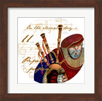 Framed Eleven Pipers Piping