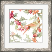 Framed Winter Cardinal I