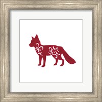 Framed Holiday Fox