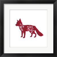 Holiday Fox Framed Print