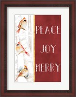 Framed Peace Joy Merry