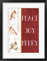 Framed Peace Joy Merry