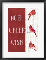 Noel Cheer Wish Framed Print
