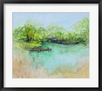 Framed Watercolor River