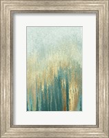 Framed Teal Golden Woods