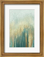 Framed Teal Golden Woods
