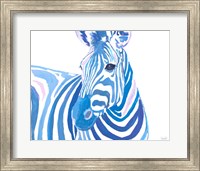 Framed Vibrant Zebra