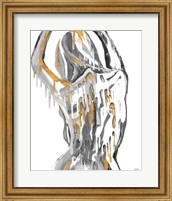 Framed Golden Woman
