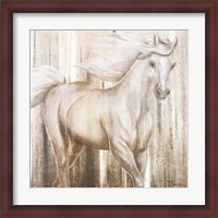 Framed Horse on Grass Abstract