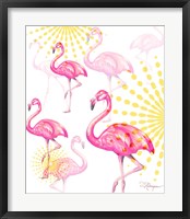 A Vision of Flamingos Framed Print