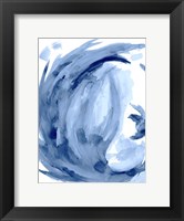 Framed Blue Swirl II