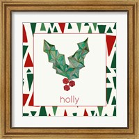 Framed 'Geometric Christmas I' border=