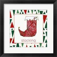 Framed 'Geometric Christmas III' border=