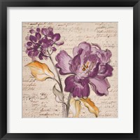 Framed 'Lilac Beauty II' border=