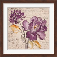 Framed 'Lilac Beauty II' border=