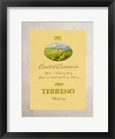 Framed Wine Label I