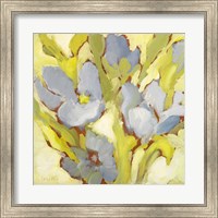 Framed Begonia Bleu II