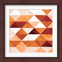 Framed 'Uptown Rust II' border=