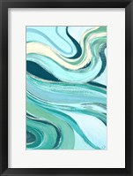 Curving Waves II Framed Print