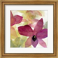 Framed 'Beautiful and Peace Orchid II' border=